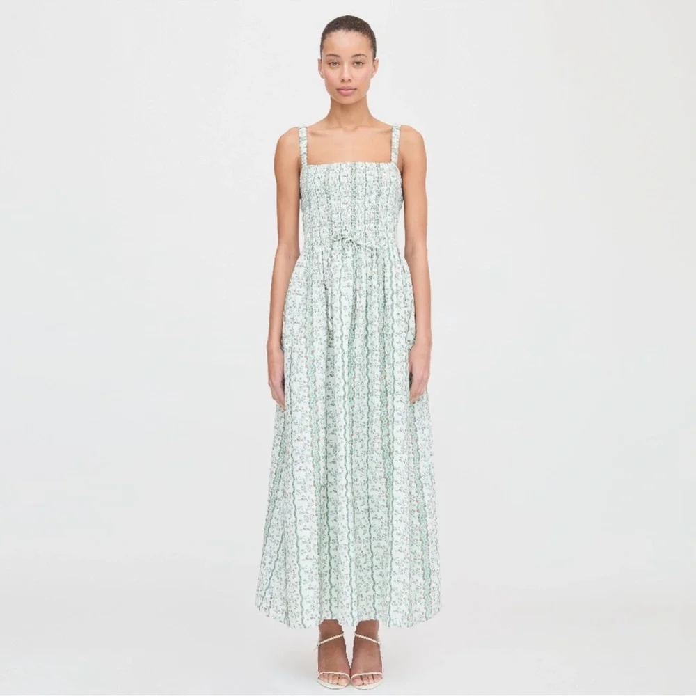 Hill House Home Anita Nap Dress Green Provence Floral - Picture 6 of 7